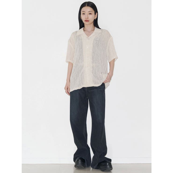 【VEQUM】SHEER BOXY SHIRT | EMODA | 詳細画像9 