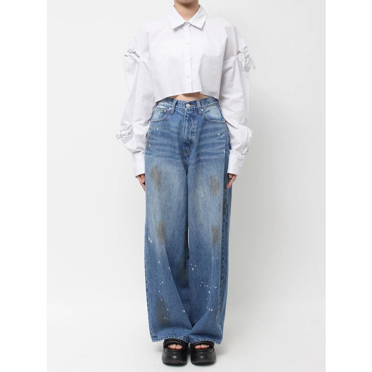 ノットスリーブオーバーシャツ | EMODA | 詳細画像28 