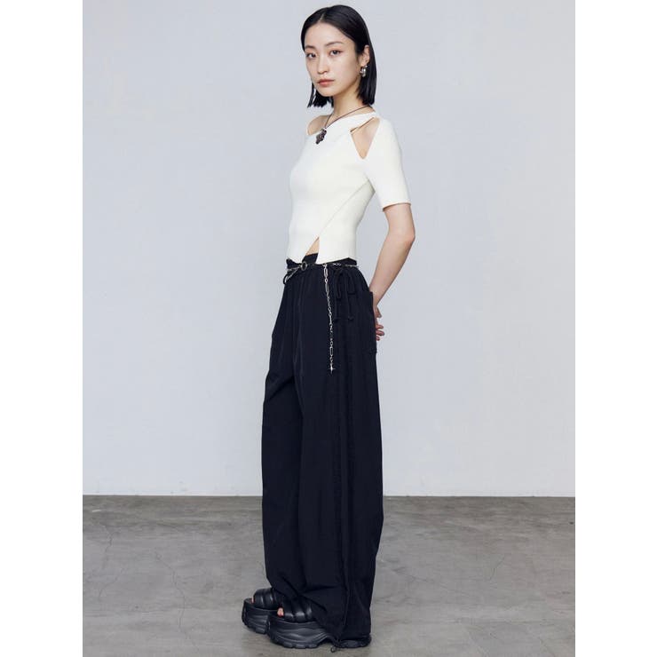 サイドレースナイロンパンツ | EMODA | 詳細画像20 