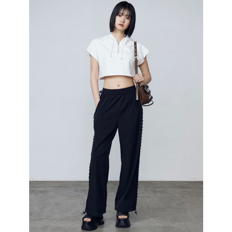 サイドレースナイロンパンツ | EMODA | 詳細画像8 