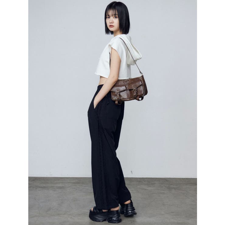 サイドレースナイロンパンツ | EMODA | 詳細画像9 