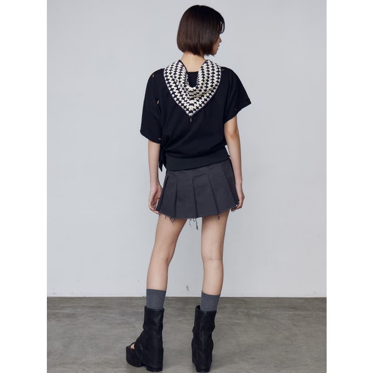 リブワイドプリーツスカート | EMODA | 詳細画像26 