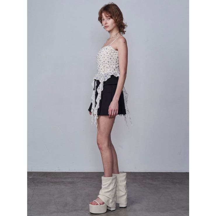 リブワイドプリーツスカート | EMODA | 詳細画像31 