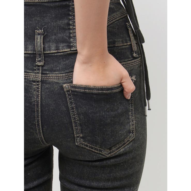 サイドオープンハイウエストフレアパギンス | EMODA | 詳細画像44 