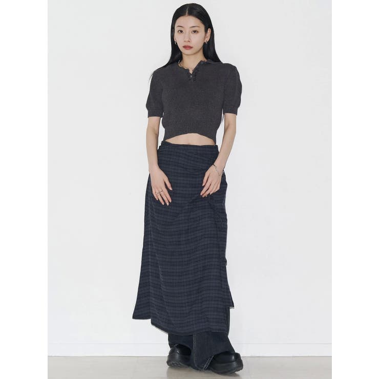【VEQUM】SHEER DRY POLO KNIT | EMODA | 詳細画像17 