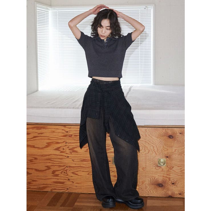 【VEQUM】SHEER DRY POLO KNIT | EMODA | 詳細画像5 