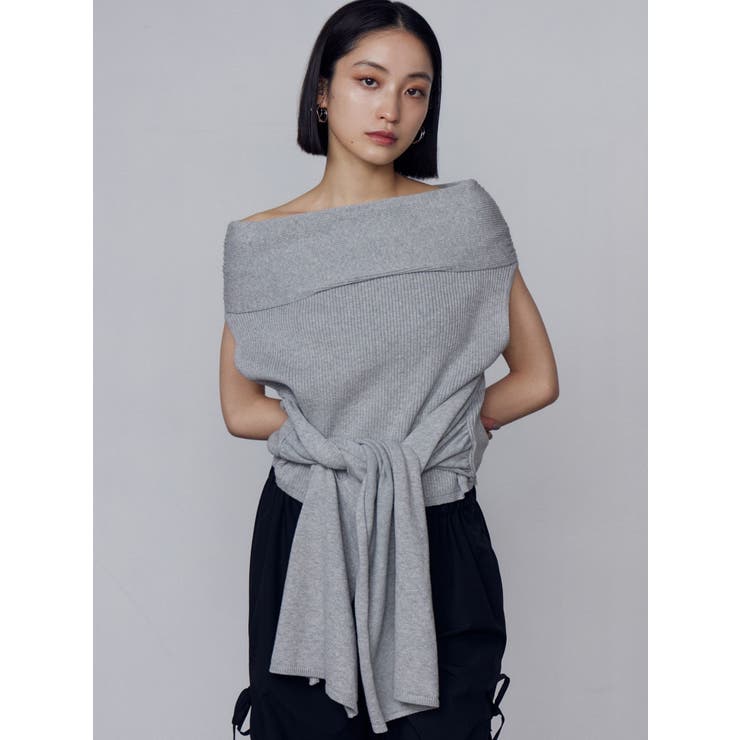 リボンオフショルダートップ | EMODA | 詳細画像17 