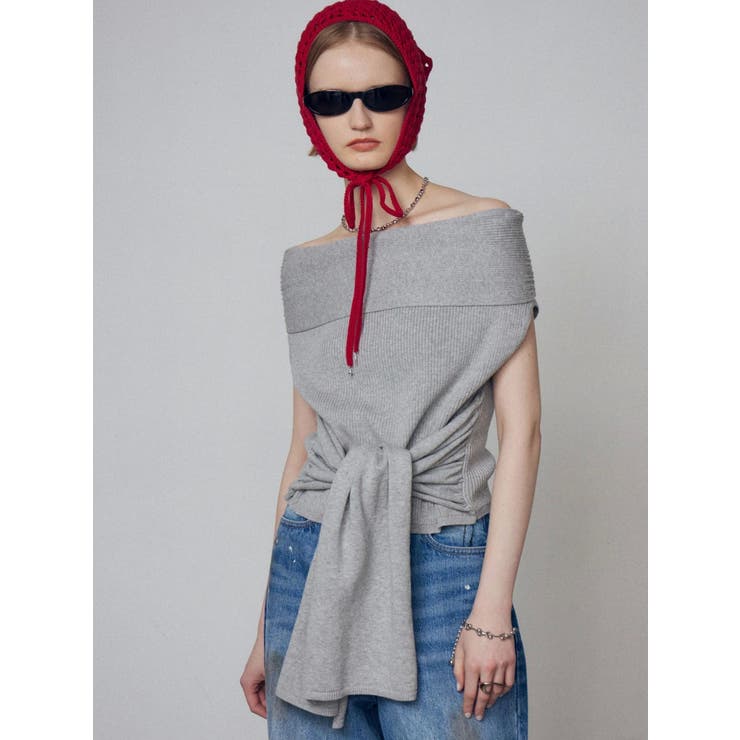 リボンオフショルダートップ | EMODA | 詳細画像22 