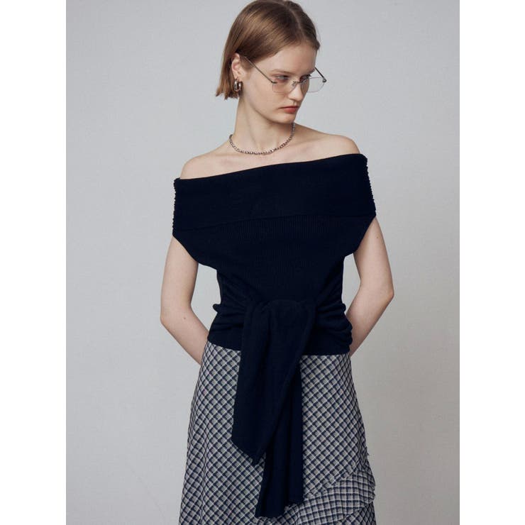 リボンオフショルダートップ | EMODA | 詳細画像24 