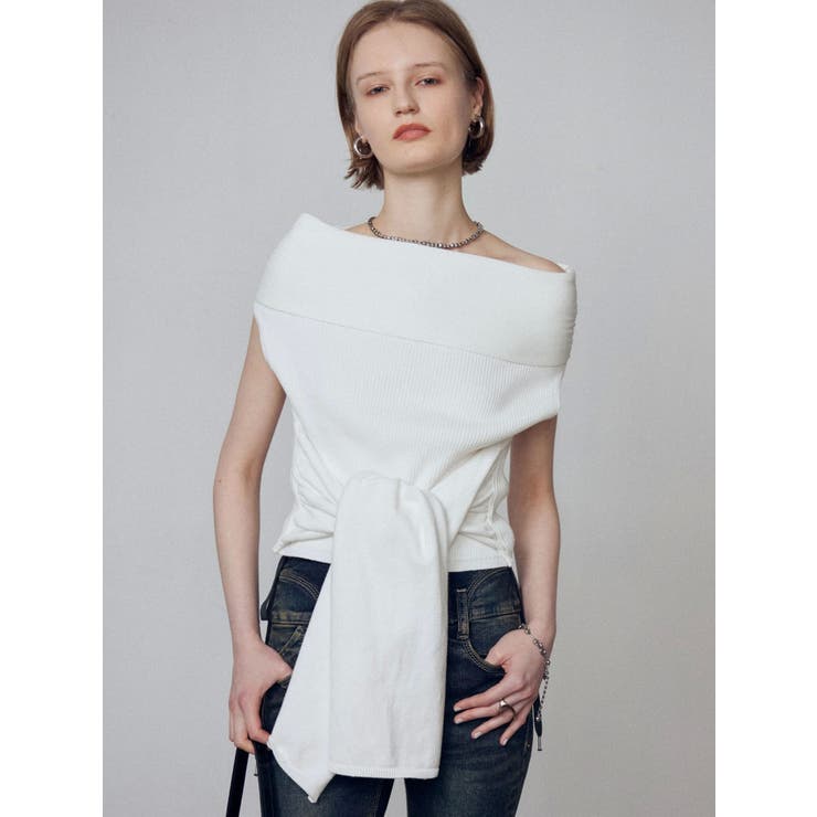 リボンオフショルダートップ | EMODA | 詳細画像26 