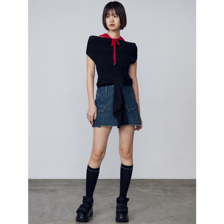 リボンオフショルダートップ | EMODA | 詳細画像5 