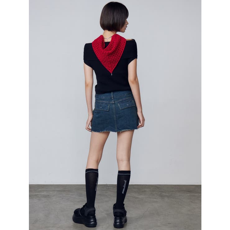 リボンオフショルダートップ | EMODA | 詳細画像6 