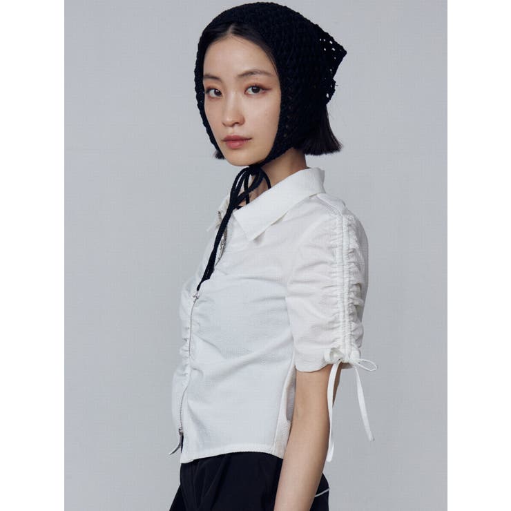 ギャザージップシャツトップ | EMODA | 詳細画像18 