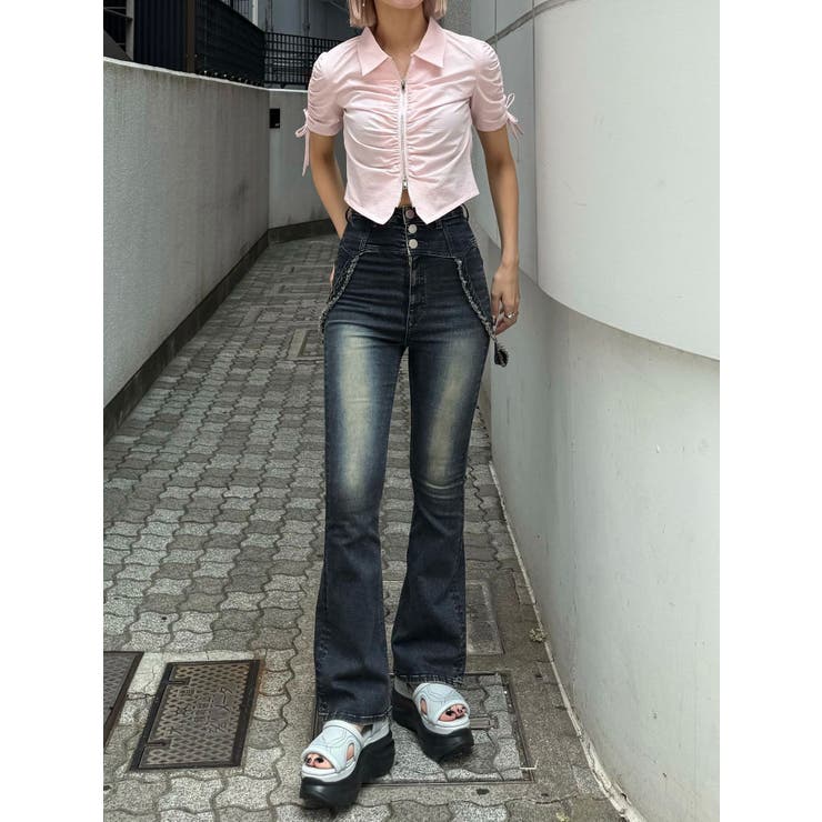 ギャザージップシャツトップ | EMODA | 詳細画像33 