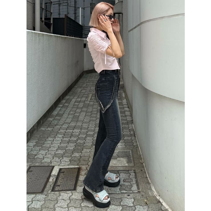 ギャザージップシャツトップ | EMODA | 詳細画像34 