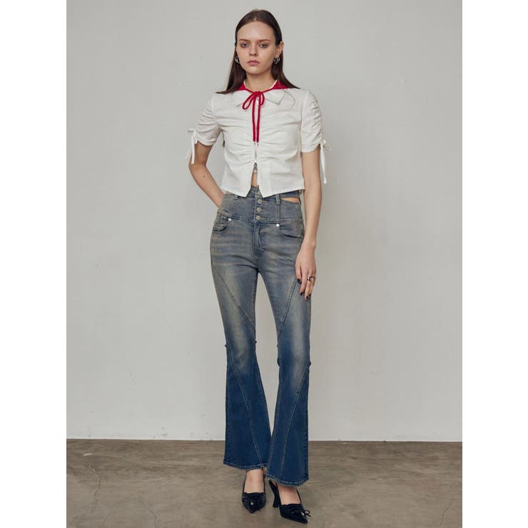 ギャザージップシャツトップ | EMODA | 詳細画像36 