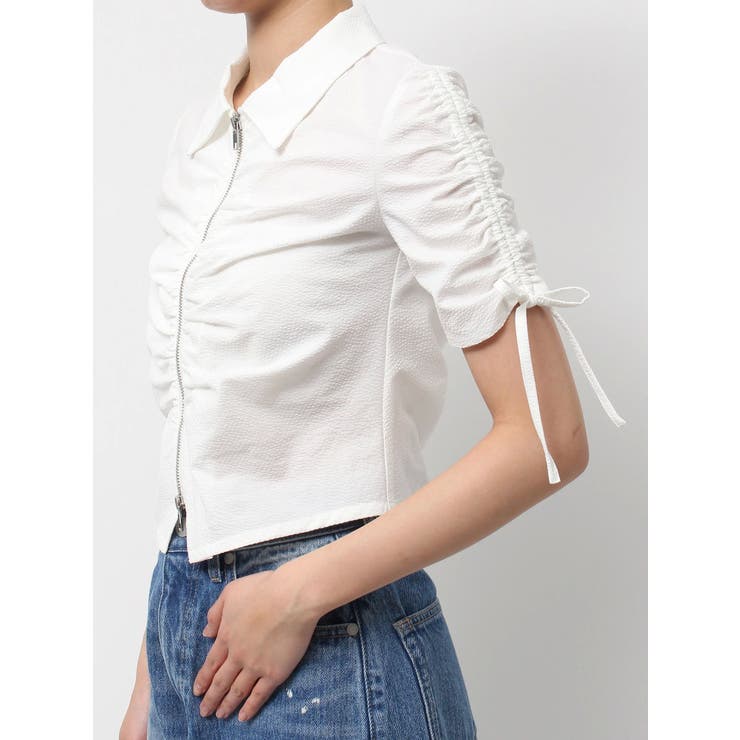 ギャザージップシャツトップ | EMODA | 詳細画像41 