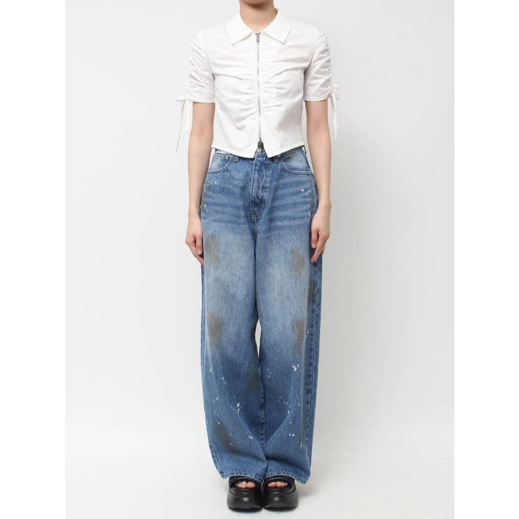 ギャザージップシャツトップ | EMODA | 詳細画像45 