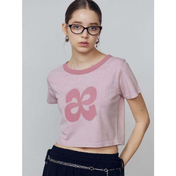 ピンク | スタッズロゴTシャツ | EMODA