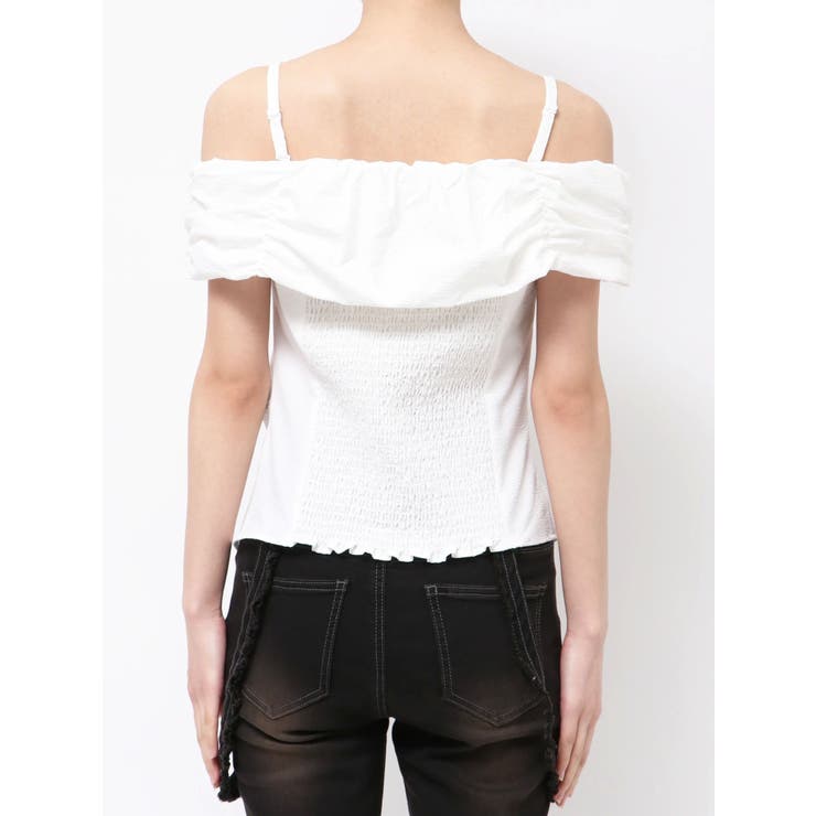 オフショルダーボタントップ | EMODA | 詳細画像1 
