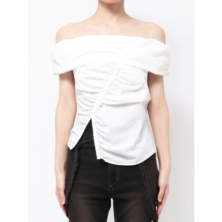 オフショルダーボタントップ | EMODA | 詳細画像2 