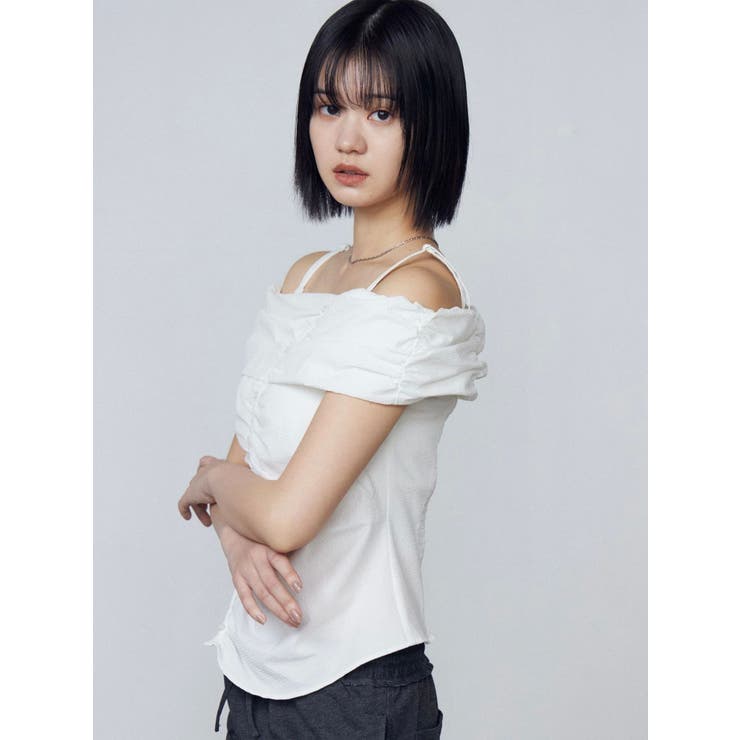オフショルダーボタントップ | EMODA | 詳細画像29 