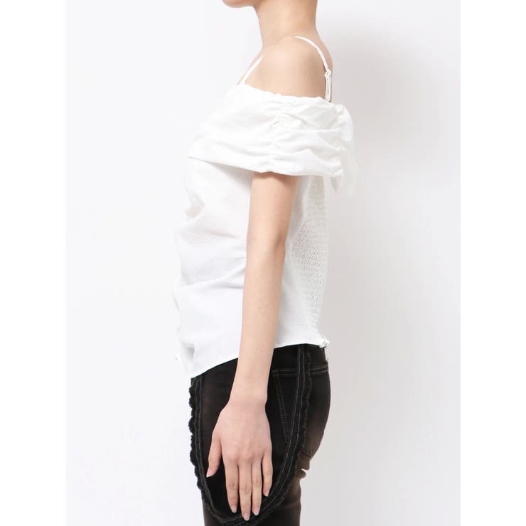 オフショルダーボタントップ | EMODA | 詳細画像4 