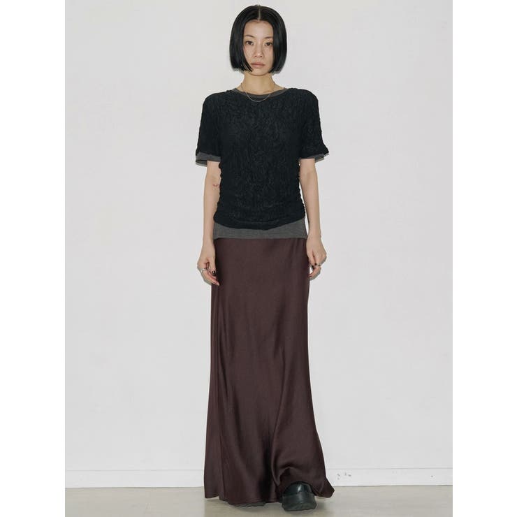 【VEQUM】WRINCLE LAYEREED TOPS | EMODA | 詳細画像10 