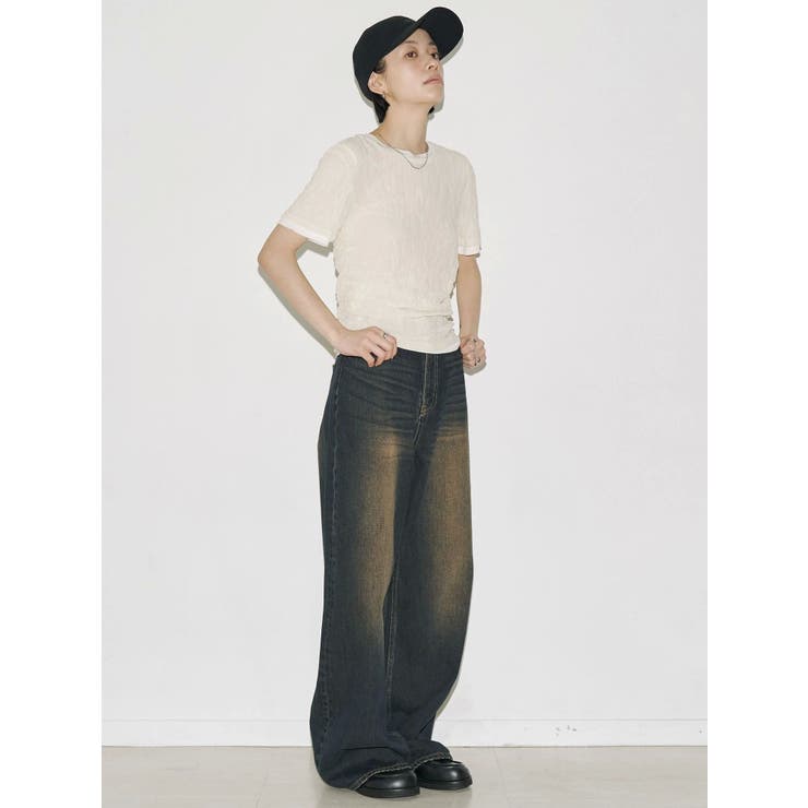 【VEQUM】WRINCLE LAYEREED TOPS | EMODA | 詳細画像15 