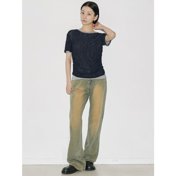 【VEQUM】WRINCLE LAYEREED TOPS | EMODA | 詳細画像19 