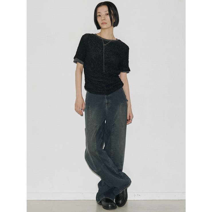 【VEQUM】WRINCLE LAYEREED TOPS | EMODA | 詳細画像4 