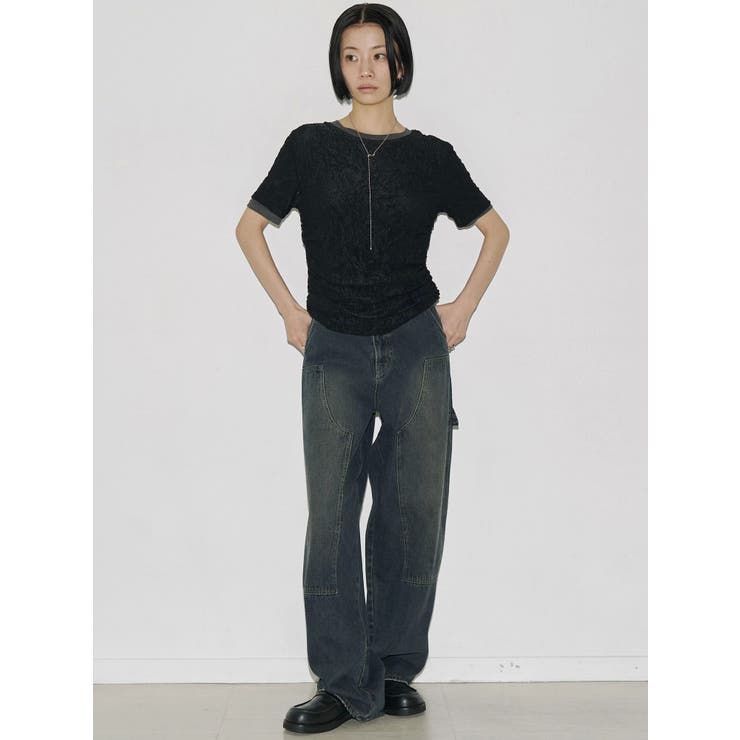 【VEQUM】WRINCLE LAYEREED TOPS | EMODA | 詳細画像5 