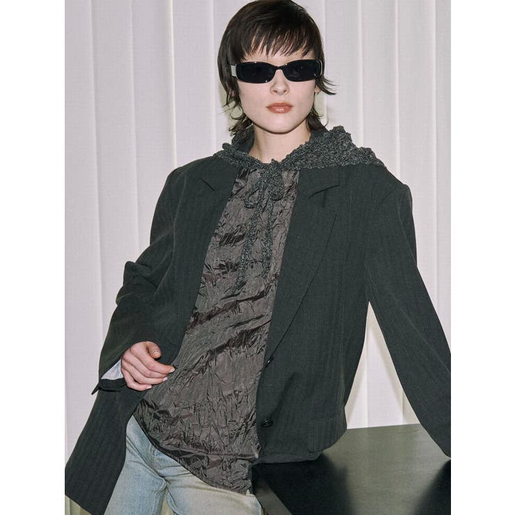 【VEQUM】CRASH WRINKLE TOPS | EMODA | 詳細画像8 