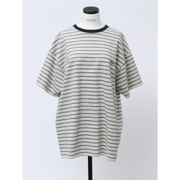 VEQUM】HIGH GAUGE BORDER T SHIRT[品番：MKSW0064616]｜EMODA