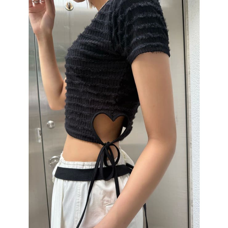 サイドハートオープントップス | EMODA | 詳細画像3 