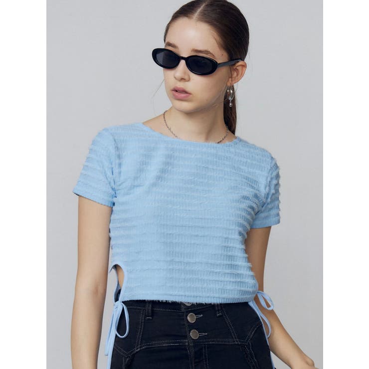 ブルー | サイドハートオープントップス | EMODA