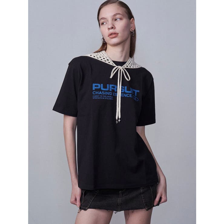祝開店！大放出セール開催中 ロゴグラフィックTシャツ[品番：MKSW0064731]｜EMODA（エモダ トップス