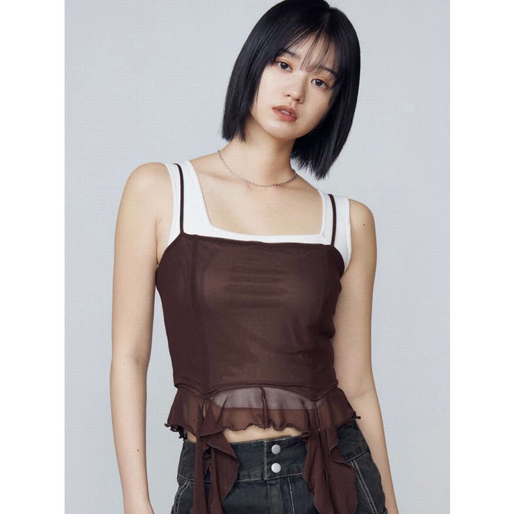 ハングラッフルキャミソール | EMODA | 詳細画像13 