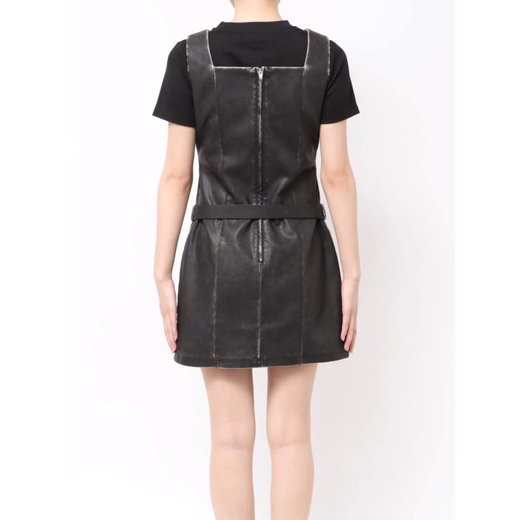 アウトポケットフェイクレザーワンピース | EMODA | 詳細画像16 