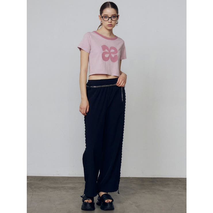 モラビトブラン　レース風紺色パンツ　タグ付新品未使用【¥64900】 モラビトブラン レース風紺色パンツ タグ付新品未使用【¥64900