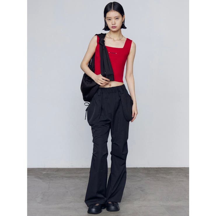 ハングポケットセミフレアパンツ | EMODA | 詳細画像14 