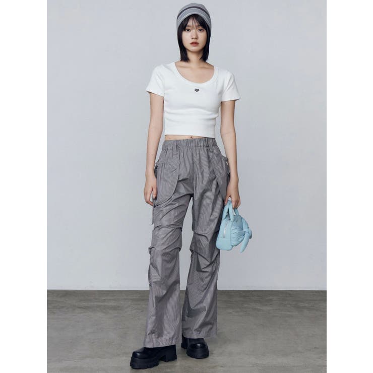 ハングポケットセミフレアパンツ | EMODA | 詳細画像16 