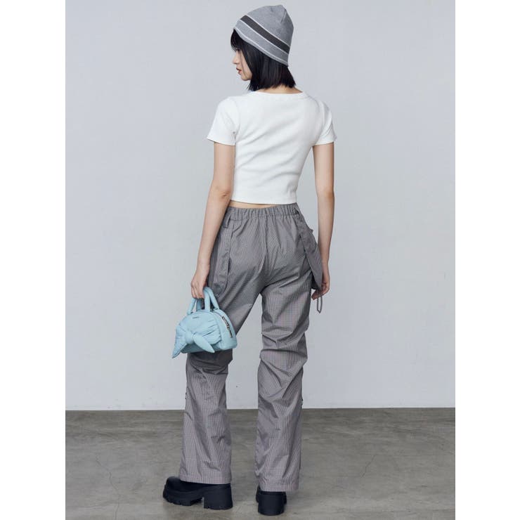 ハングポケットセミフレアパンツ | EMODA | 詳細画像18 