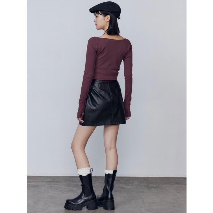 カーブウエストミニスカート | EMODA | 詳細画像12 