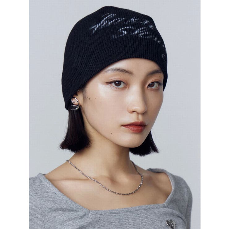 ブラック | グラフィックプリントビーニー | EMODA