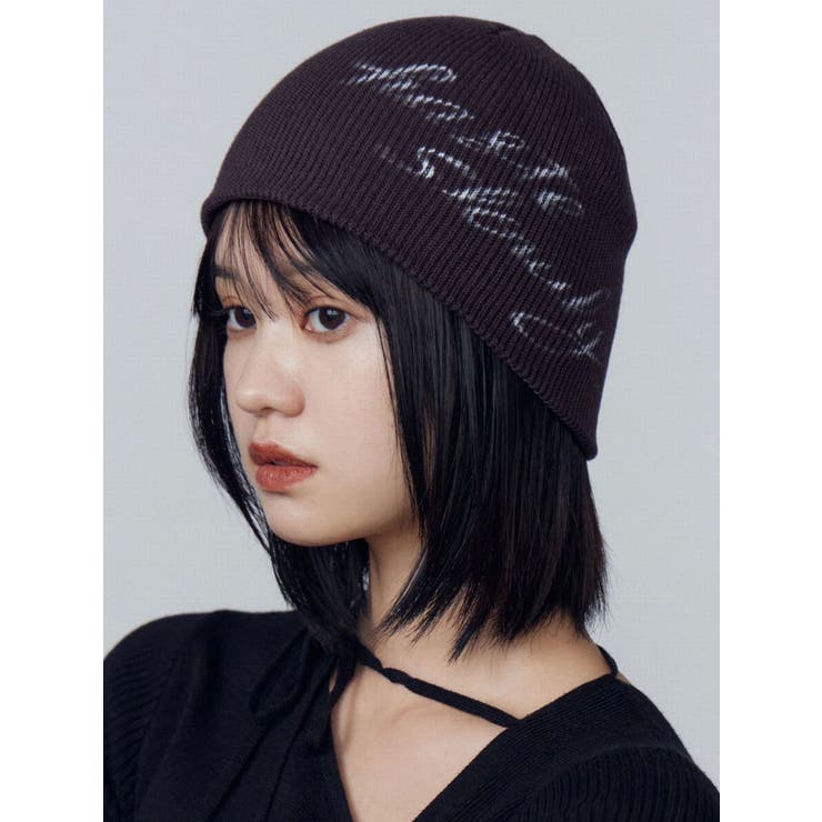 ブラウン | グラフィックプリントビーニー | EMODA