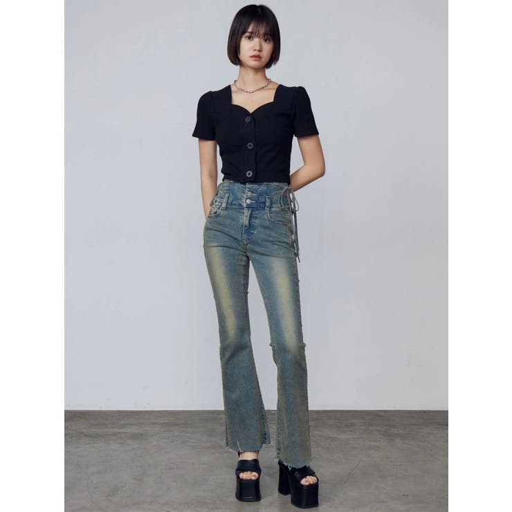 クロスバルキーフォームサンダル | EMODA | 詳細画像15 