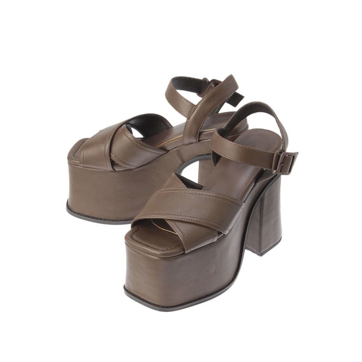 クロスバルキーフォームサンダル | EMODA | 詳細画像25 