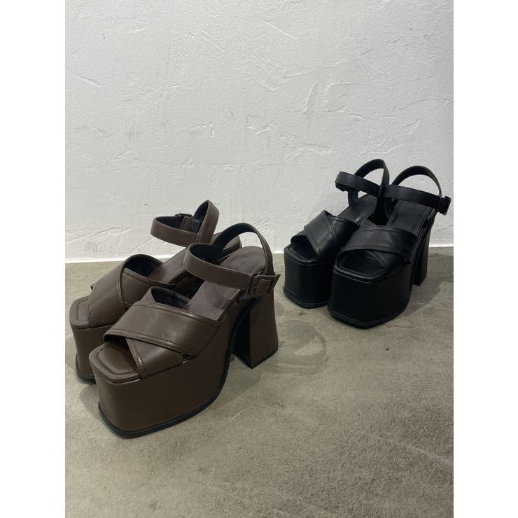 クロスバルキーフォームサンダル | EMODA | 詳細画像3 