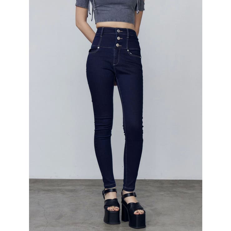 【ELDER】NUDEハイウエストデニム | EMODA | 詳細画像11 